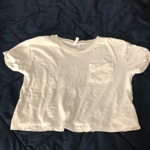 H&M Cropped white tee